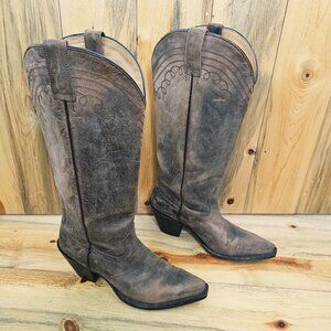 Shyanne Solar Cowboy Boots Brown Leather Size 9